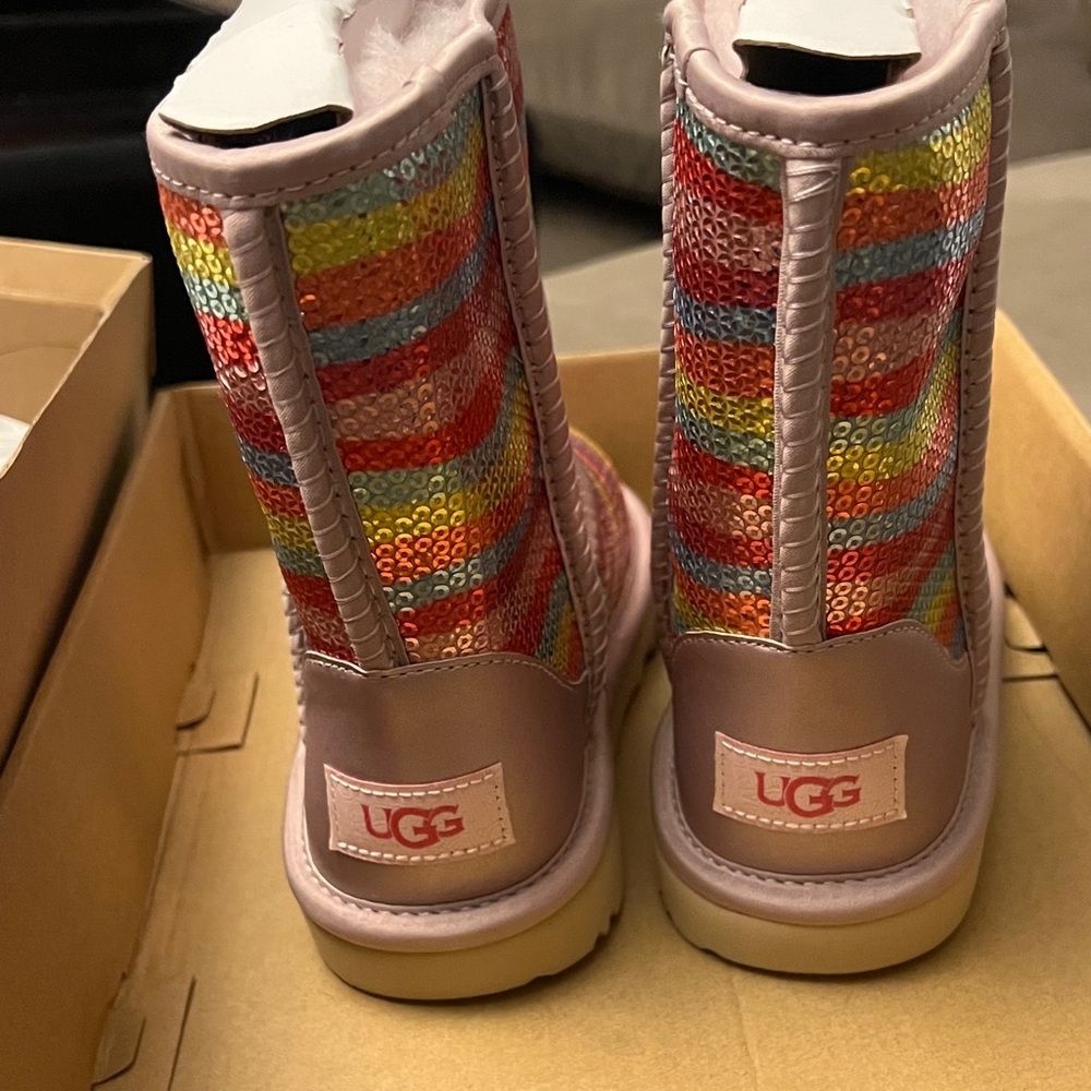 UGG Kids Multicolor Sequin Boots